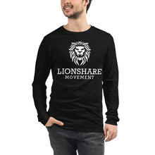 Load image into Gallery viewer, Black/White Logo Unisex Long Sleeve Tee
